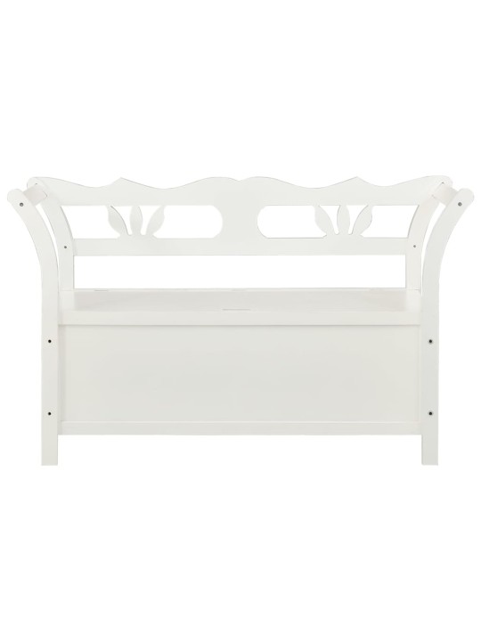 Lavice bílá 107 x 45 x 75,5 cm masivní jedlové dřevo