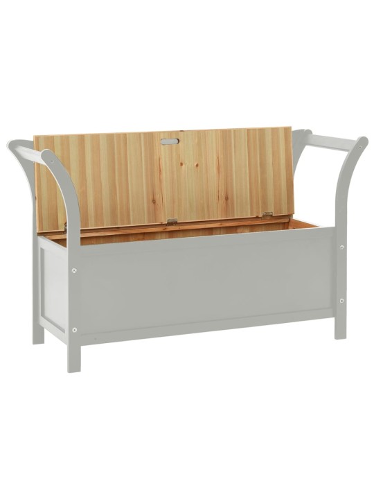 Lavice šedá 107 x 45 x 75,5 cm masivní jedlové dřevo