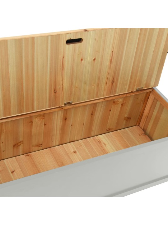 Lavice šedá 107 x 45 x 75,5 cm masivní jedlové dřevo