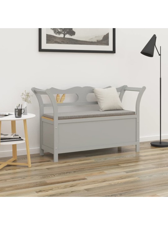 Lavice šedá 107 x 45 x 75,5 cm masivní jedlové dřevo