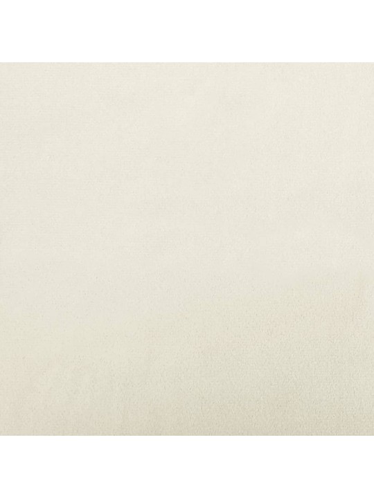 Lavice krémová 108 x 79 x 79 cm samet