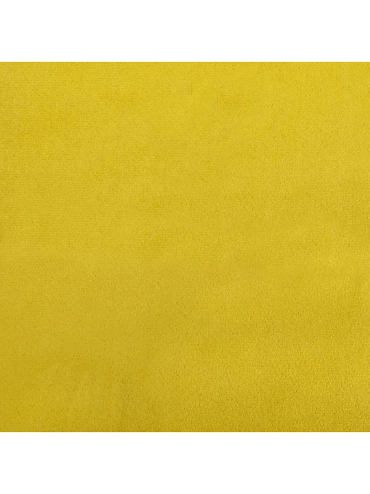 Křeslo žluté 63 x 76 x 80 cm samet