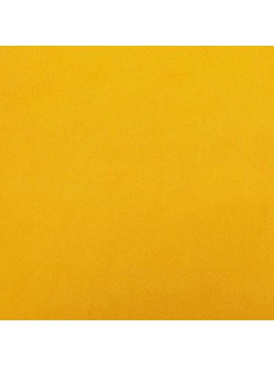 Křeslo žluté 63 x 76 x 80 cm samet