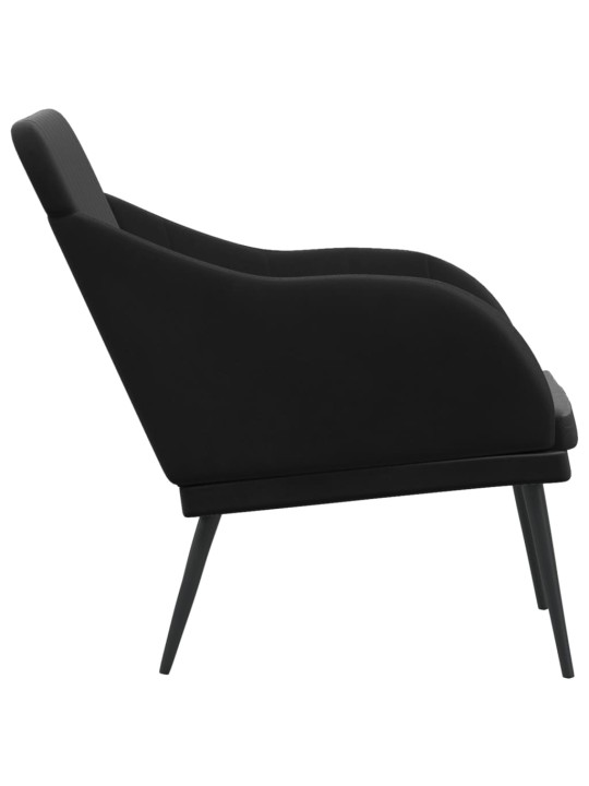 Lavice černá 110 x 76 x 80 cm samet