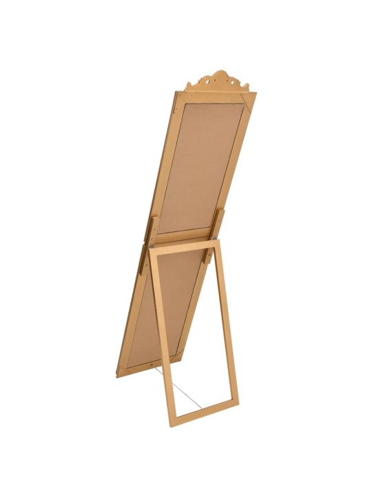 Volně stojící zrcadlo zlaté 50 x 200 cm