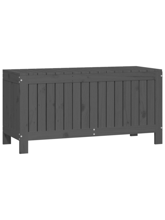 Zahradní úložný box šedý 108 x 42,5 x 54 cm masivní borovice