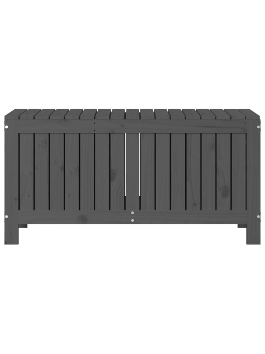 Zahradní úložný box šedý 108 x 42,5 x 54 cm masivní borovice