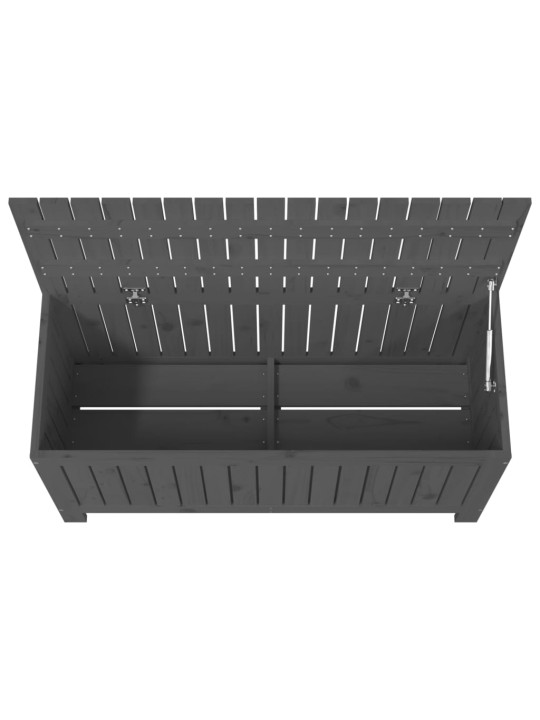 Zahradní úložný box šedý 108 x 42,5 x 54 cm masivní borovice