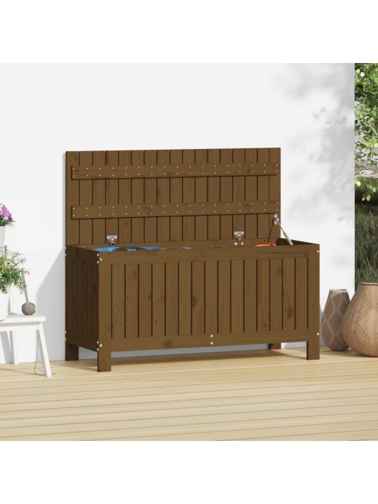 Zahradní úložný box medově hnědý 108x42,5x54cm masivní borovice