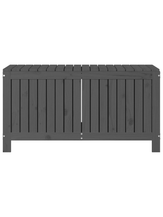 Zahradní úložný box šedý 115 x 49 x 60 cm masivní borové dřevo