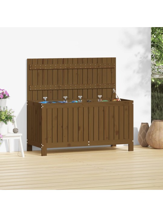 Zahradní úložný box medově hnědý 115x49x60 cm masivní borovice