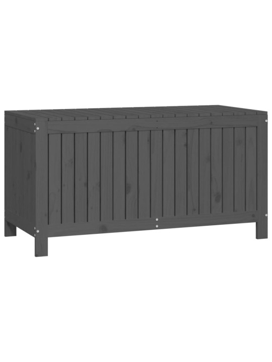 Zahradní úložný box šedý 121 x 55 x 64 cm masivní borové dřevo