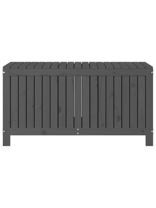 Zahradní úložný box šedý 121 x 55 x 64 cm masivní borové dřevo
