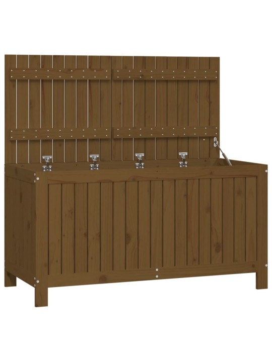 Zahradní úložný box medově hnědý 121x55x64 cm masivní borovice