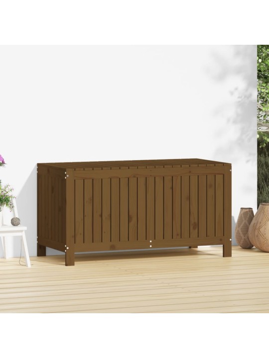 Zahradní úložný box medově hnědý 121x55x64 cm masivní borovice