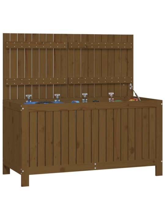 Zahradní úložný box medově hnědý 121x55x64 cm masivní borovice
