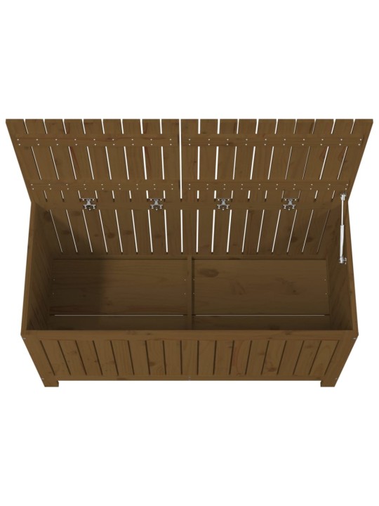 Zahradní úložný box medově hnědý 121x55x64 cm masivní borovice