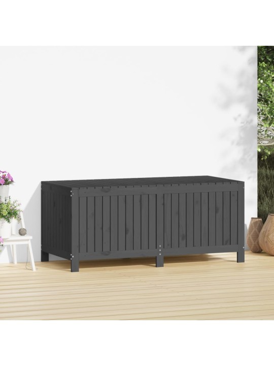 Zahradní úložný box šedý 147 x 68 x 64 cm masivní borové dřevo