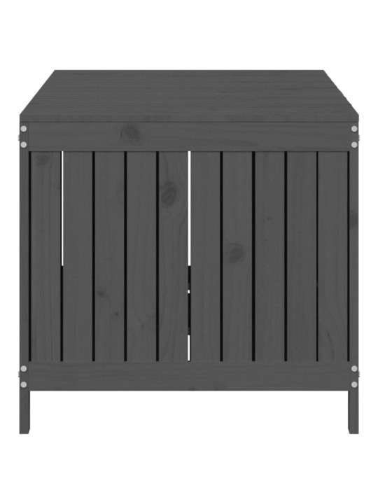 Zahradní úložný box šedý 147 x 68 x 64 cm masivní borové dřevo
