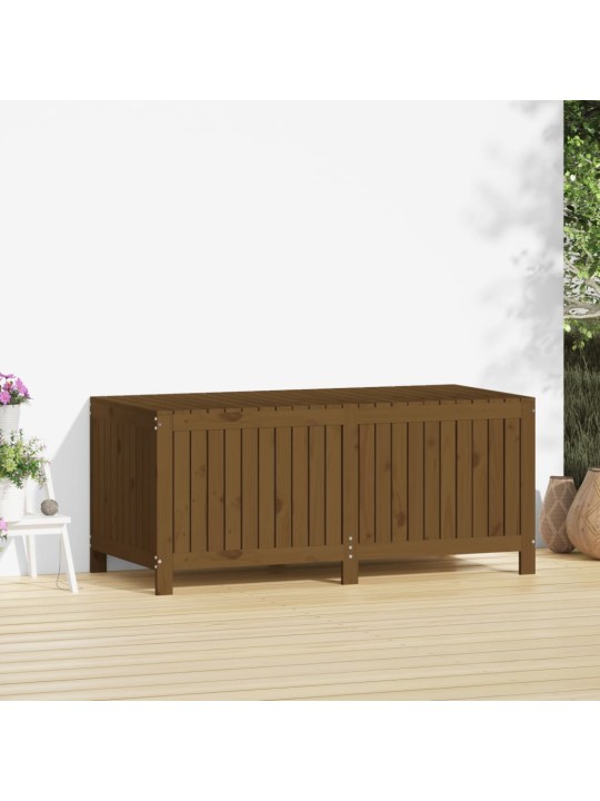 Zahradní úložný box medově hnědý 147x68x64 cm masivní borovice