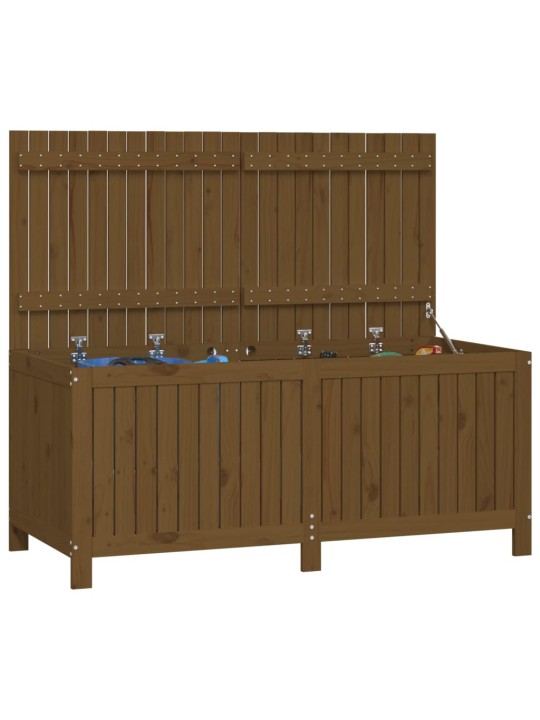 Zahradní úložný box medově hnědý 147x68x64 cm masivní borovice
