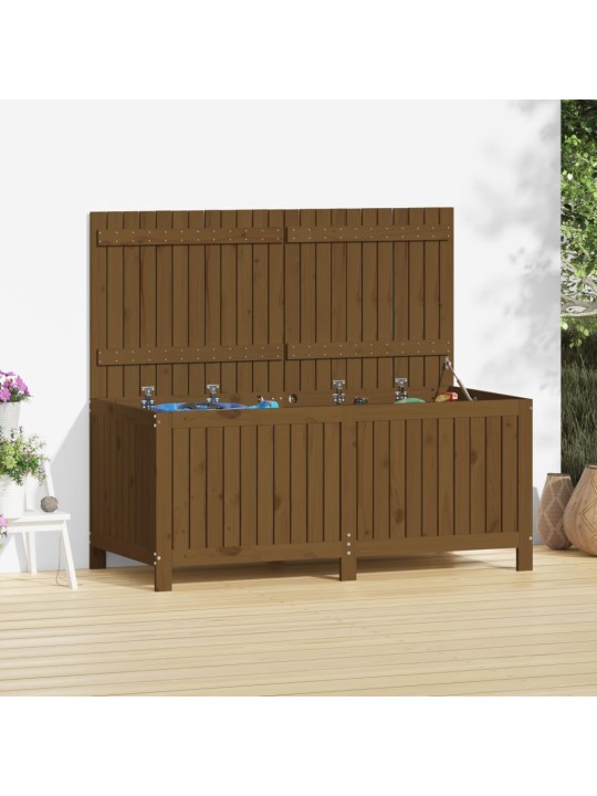 Zahradní úložný box medově hnědý 147x68x64 cm masivní borovice