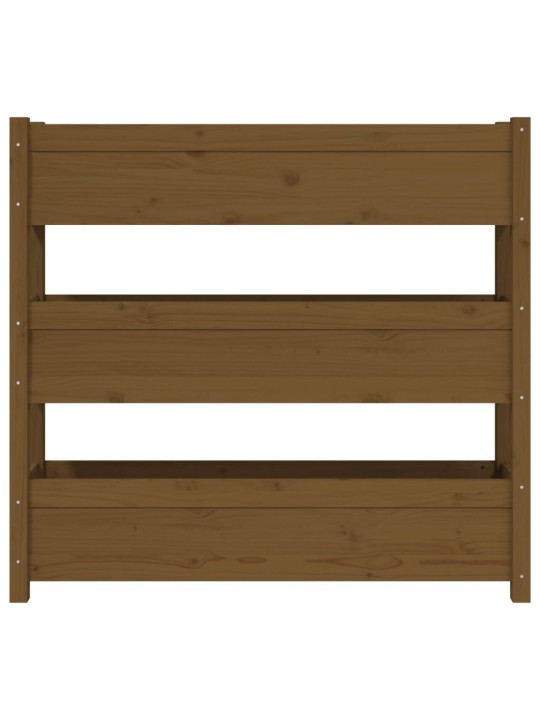 Truhlík medově hnědý 112 x 25 x 104,5 cm masivní borové dřevo