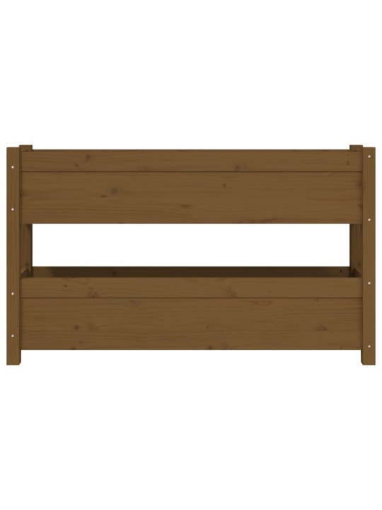 Truhlík medově hnědý 112 x 25 x 66 cm masivní borové dřevo
