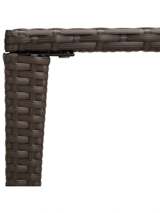 Hnízdové stolky 3 ks hnědé polyratan