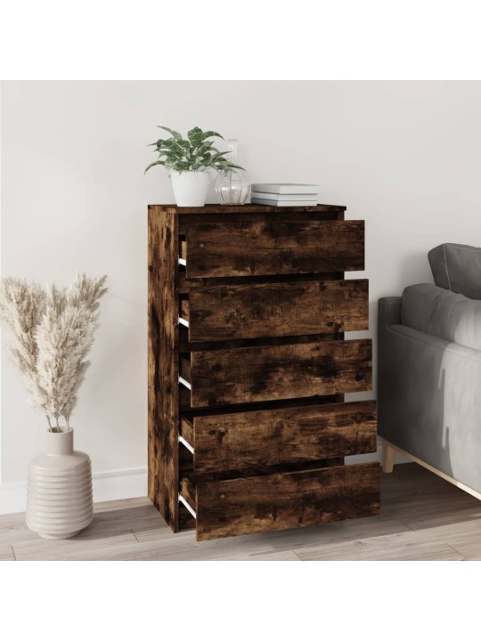 Zásuvková skříňka kouřový dub 60 x 36 x 103 cm kompozitní dřevo