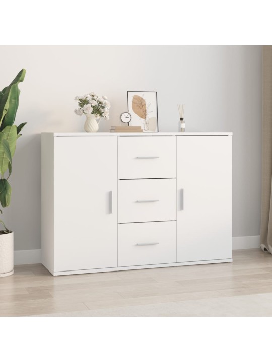 Příborník bílý 91 x 29,5 x 65 cm kompozitní dřevo