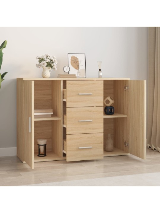 Příborník dub sonoma 91 x 29,5 x 65 cm kompozitní dřevo