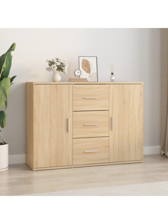 Příborník dub sonoma 91 x 29,5 x 65 cm kompozitní dřevo