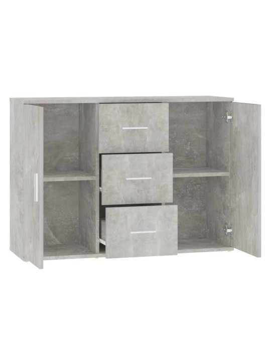 Příborník betonově šedý 91x29,5x65 cm kompozitní dřevo
