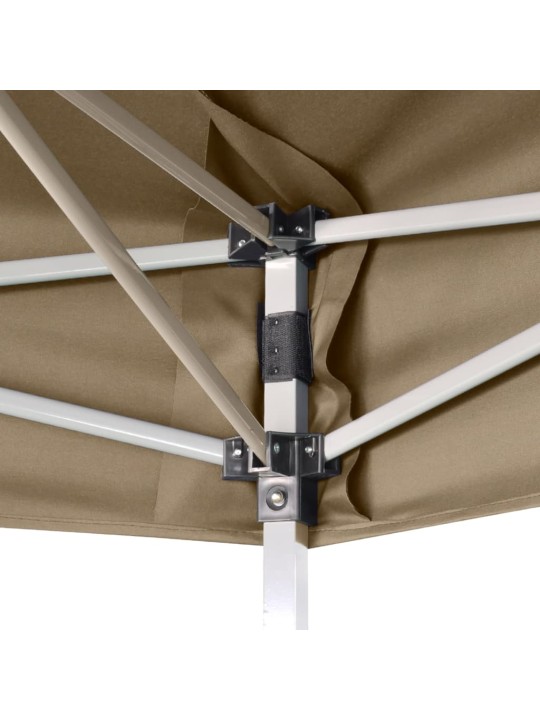 Šestihranný pop-up skládací party stan 3,6x3,1 m taupe 220 g/m²