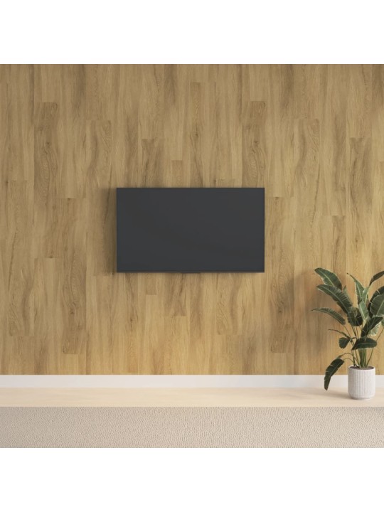 Nástěnné panely vzhled dřeva hnědé PVC 2,06 m²