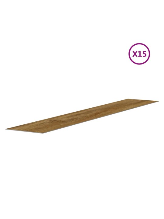 Nástěnné panely vzhled dřeva hnědé PVC 2,06 m²