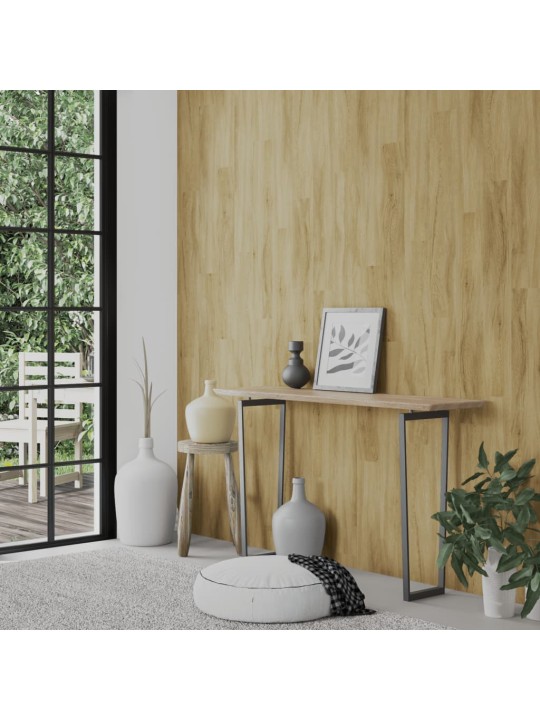 Nástěnné panely vzhled dřeva hnědé PVC 2,06 m²