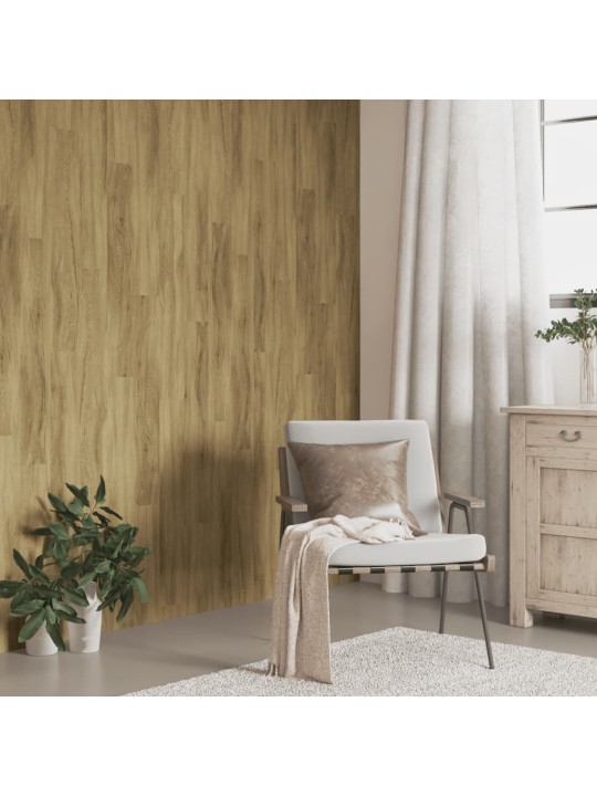 Nástěnné panely vzhled dřeva hnědé PVC 2,06 m²