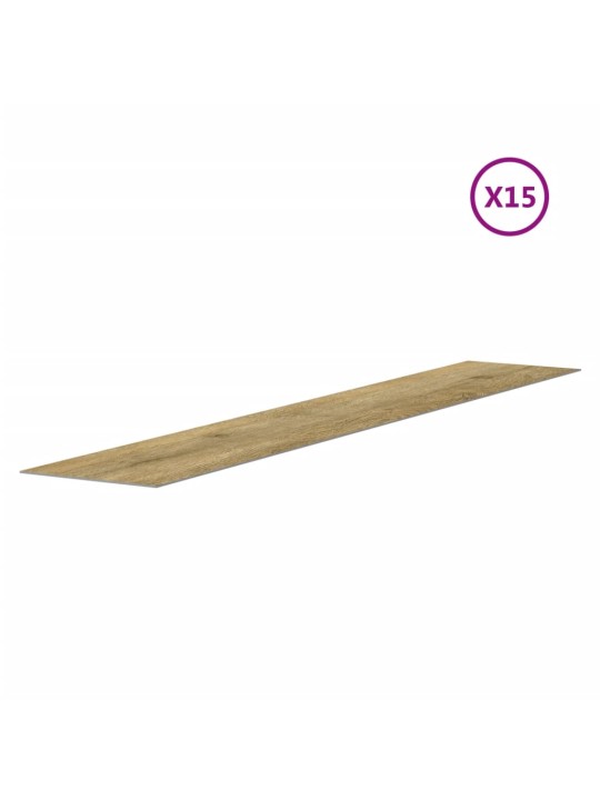 Nástěnné panely vzhled dřeva hnědé PVC 2,06 m²