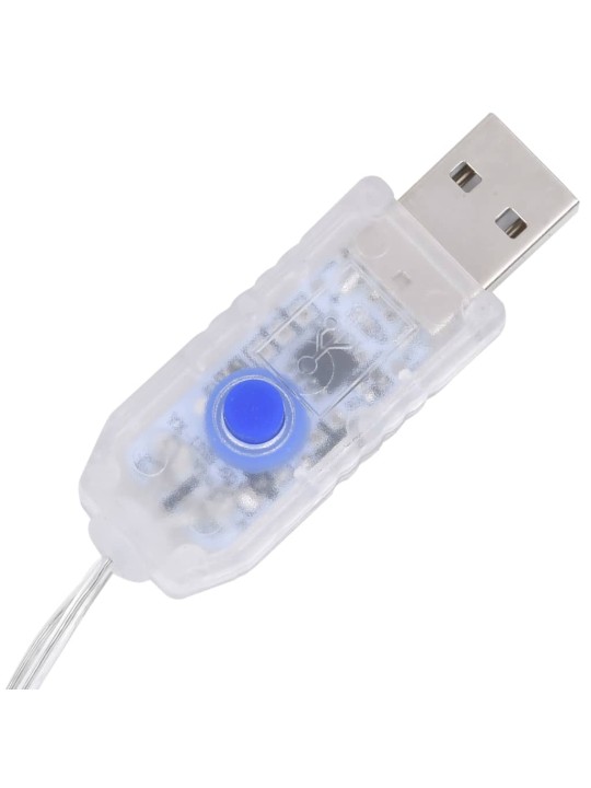 Vánoční sobi 6 ks zlatí teplé bílé led diody síťovina