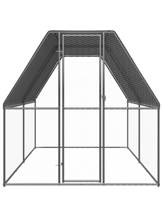 Venkovní klec pro kuřata 2x4x2 m pozinkovaná ocel