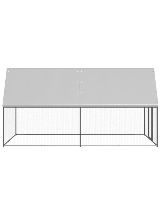 Venkovní klec pro kuřata 2x4x2 m pozinkovaná ocel