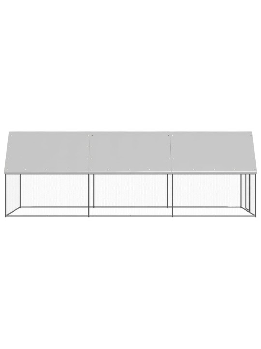 Venkovní klec pro kuřata 2 x 6 x 2 m pozinkovaná ocel