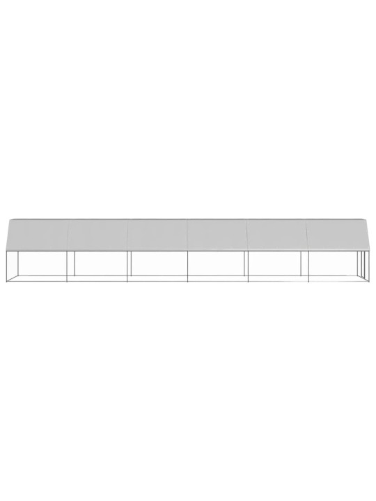 Venkovní klec pro kuřata 2x12x2 m pozinkovaná ocel