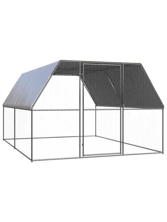 Venkovní klec pro kuřata 3x4x2 m pozinkovaná ocel