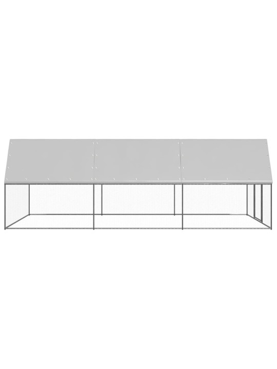 Venkovní klec pro kuřata 3x6x2 m pozinkovaná ocel