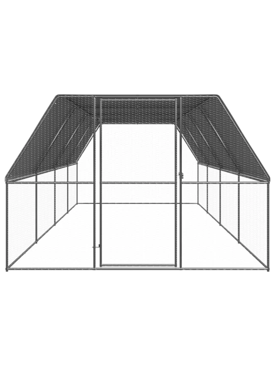 Venkovní klec pro kuřata 3 x 8 x 2 m pozinkovaná ocel