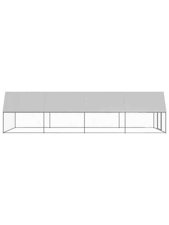 Venkovní klec pro kuřata 3 x 8 x 2 m pozinkovaná ocel
