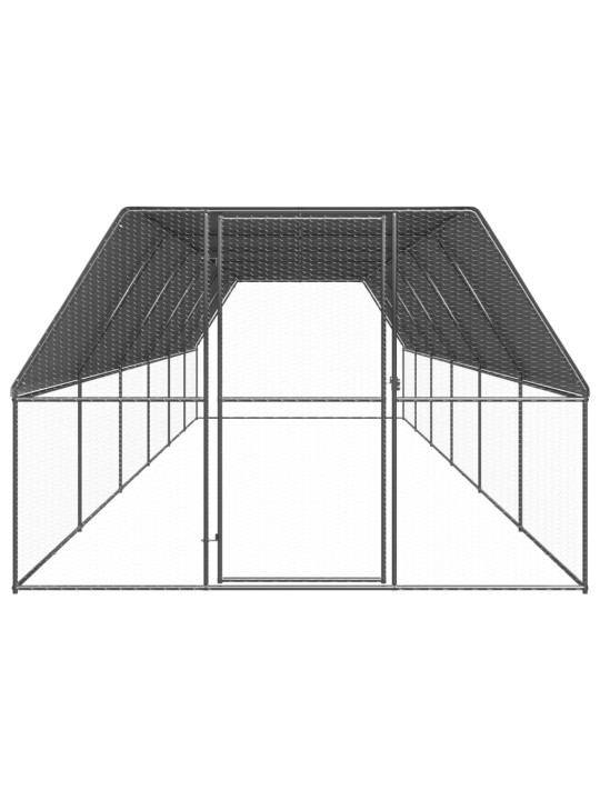 Venkovní klec pro kuřata 3x12x2 m pozinkovaná ocel